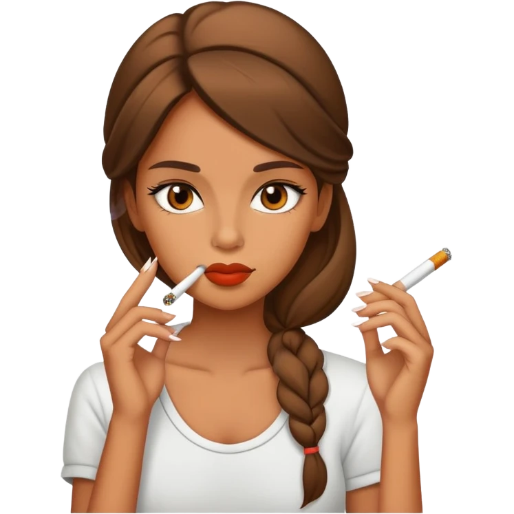 girl smoking cigarrete  emoji