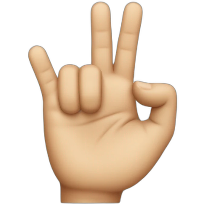 Hand with one finger down emoji
