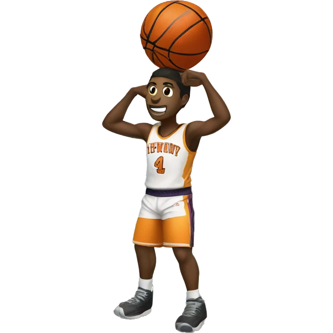 basketball player top of mountain emoji