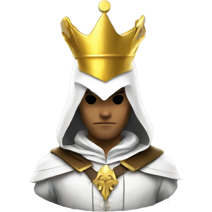 Assassin's Creed with a golden crown  emoji