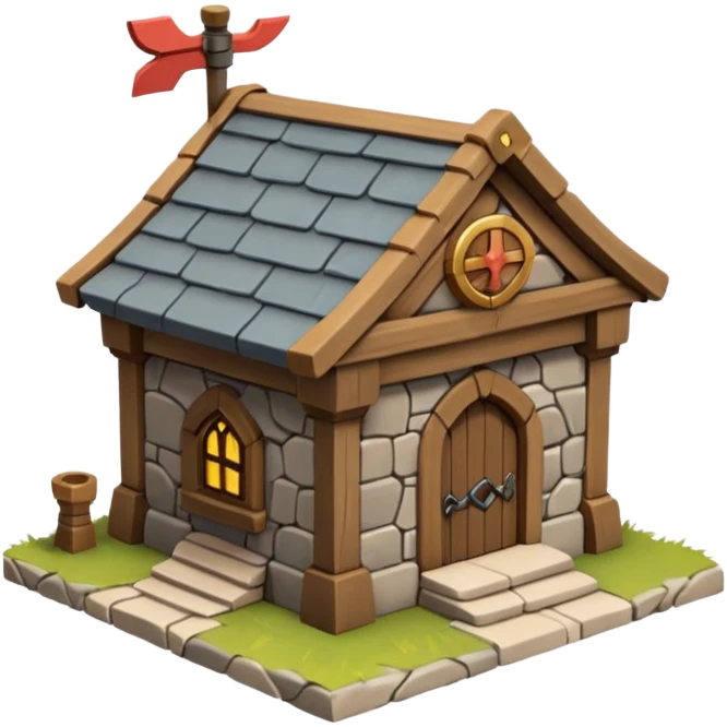 3D Clash of Clans look Town Hall emoji