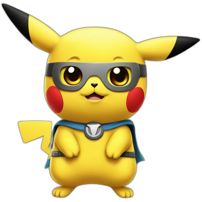 Pikachu super hero emoji