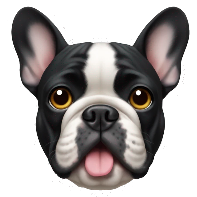 French bulldog party face  emoji