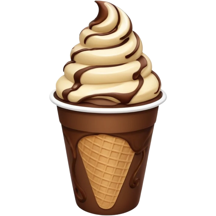 ice cream  in paper cup emoji