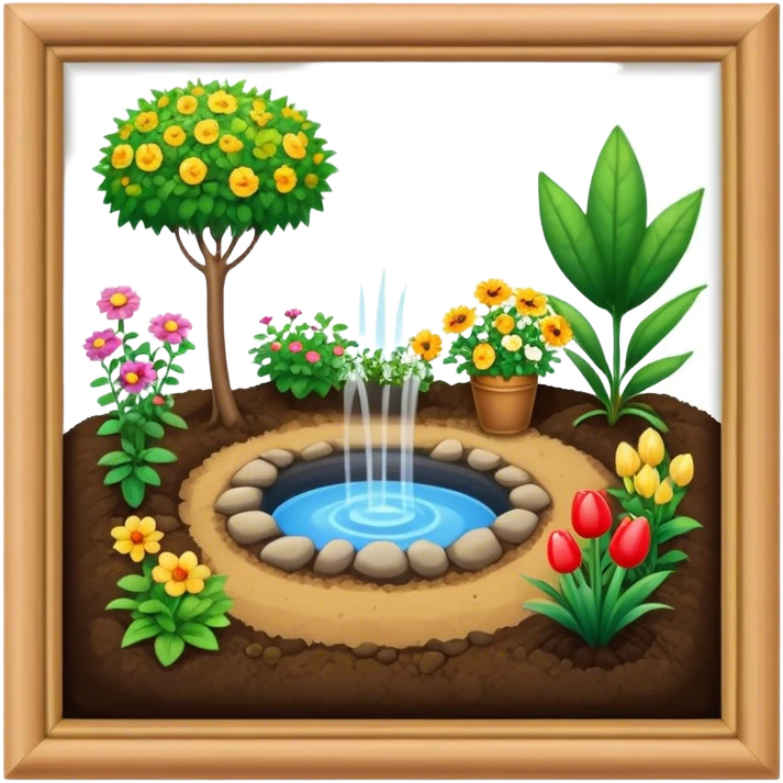 in ground garden  emoji