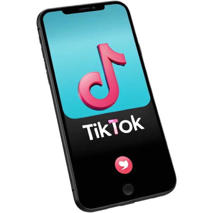 tiktok on phone emoji