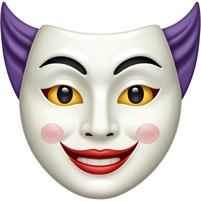Theatre mask (smiling+tragedy) emoji