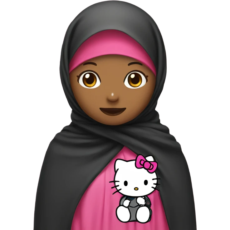 Hello-kitty hello-kitty with hijab emoji