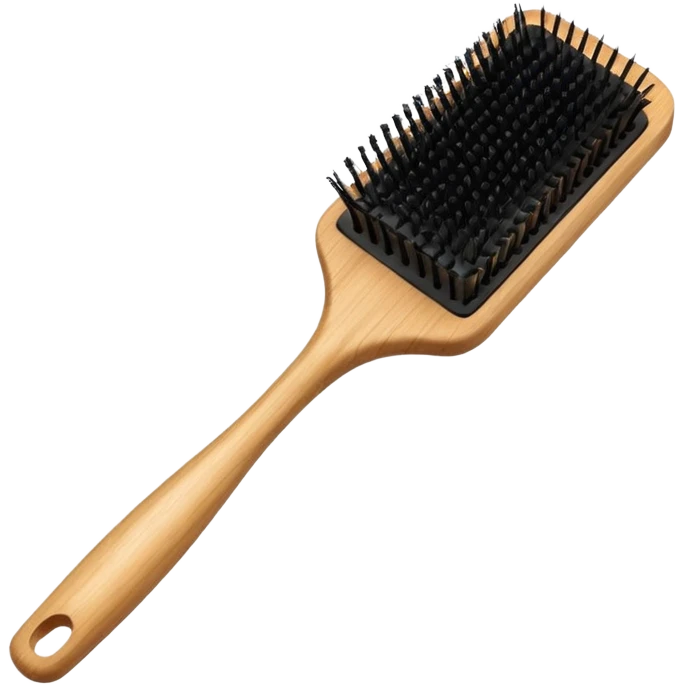 paddle brush for hair emoji