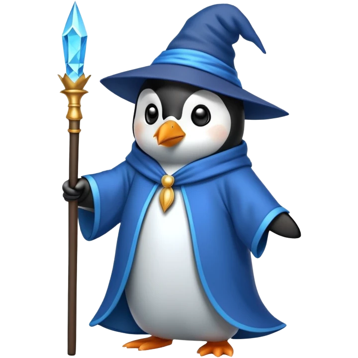 Penguin Wizard emoji