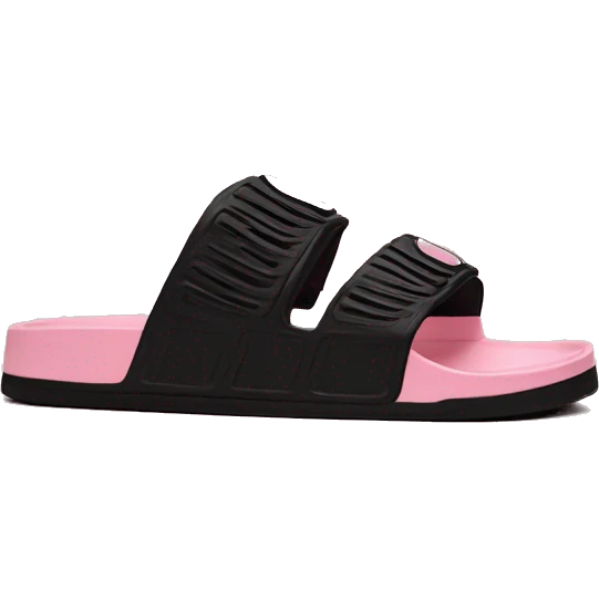 adidas adilettes sandals comfort pink cloud and black emoji