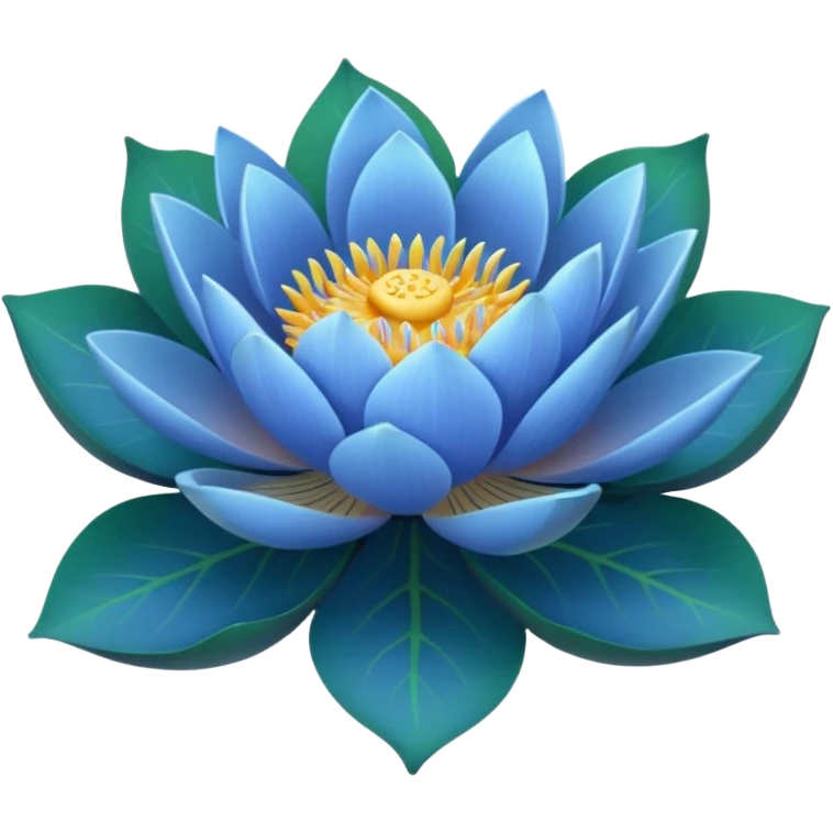 Blue lotus emoji boqute  emoji