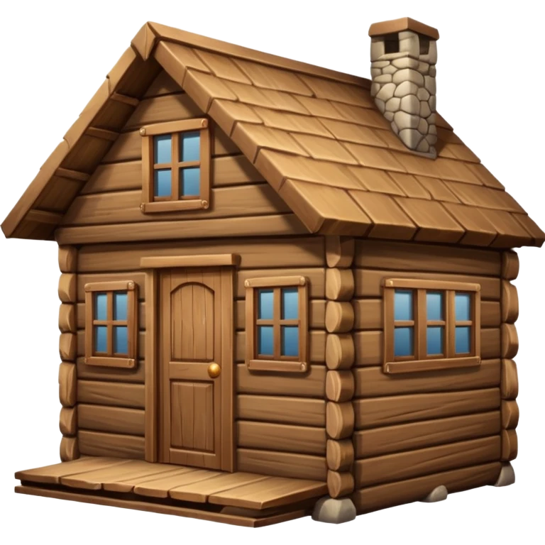 wooden cabin emoji