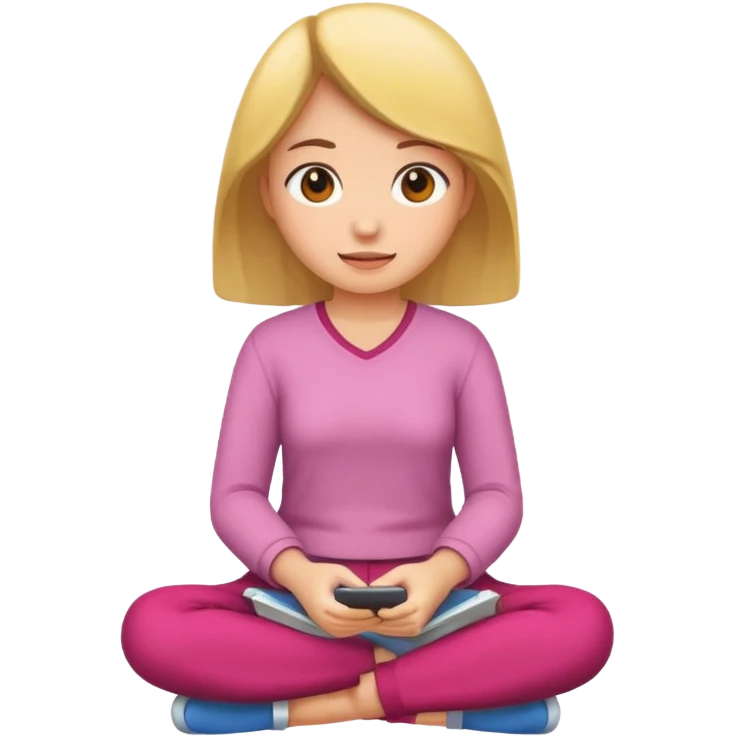 girl sitting  emoji