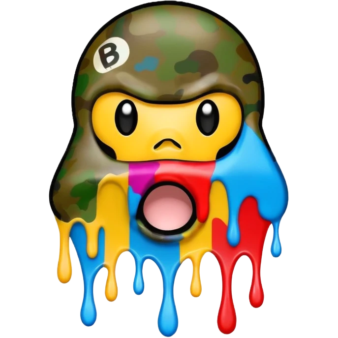 Сделай логотип Bape emoji