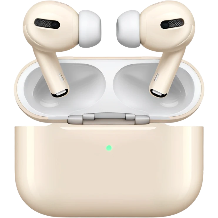 AirPods Pro in cream case emoji