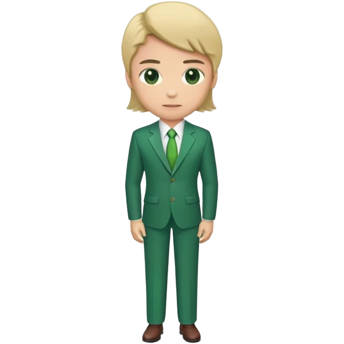 green business suit with shoulder pads emoji