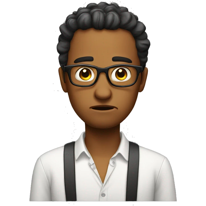 sad nerd emoji