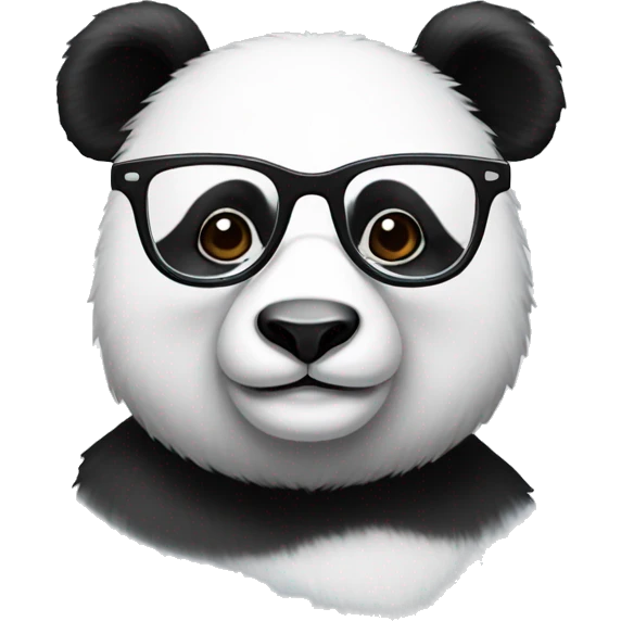 Panda with glasses emoji