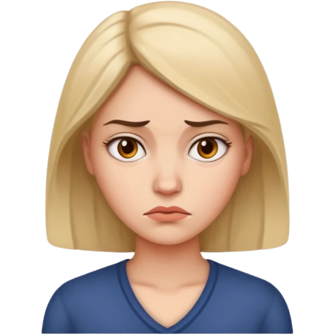 Mulher desconfiada emoji