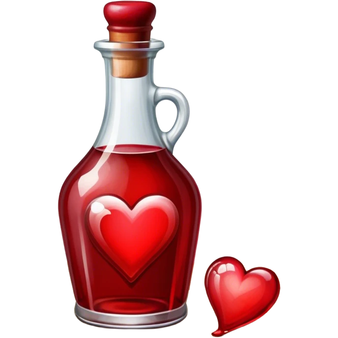 Vinegar with heart emoji