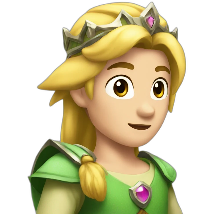 Link turn into princess emoji