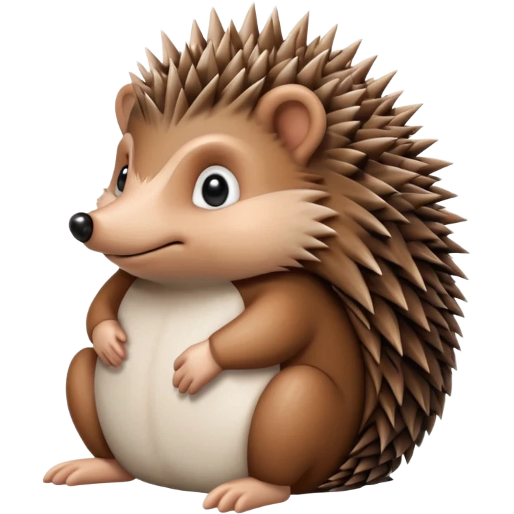 a sitting hedgehog  emoji