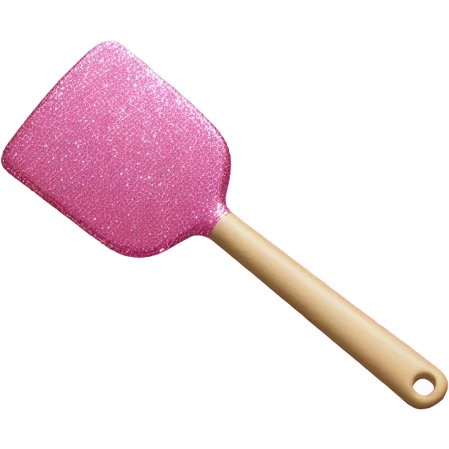 Pink glitter spatula  emoji