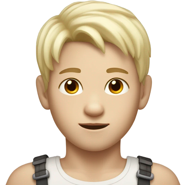 white boy head with a goat body emoji