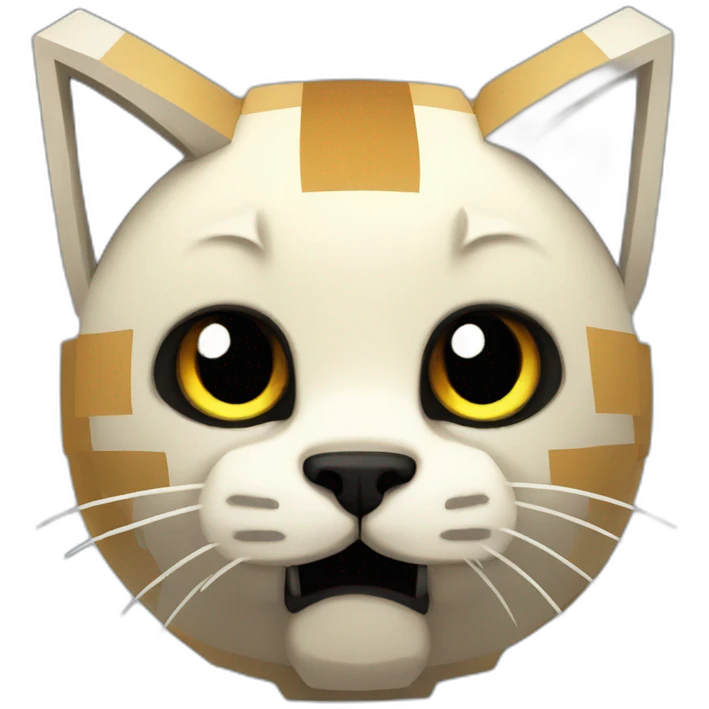 Mega minecraft cat emoji
