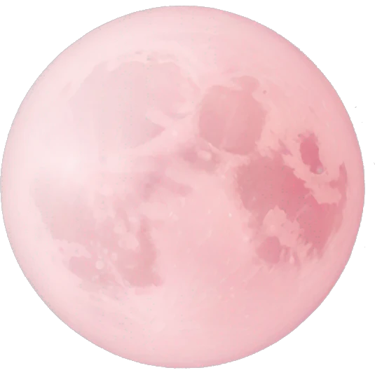 pastel pink moon emoji