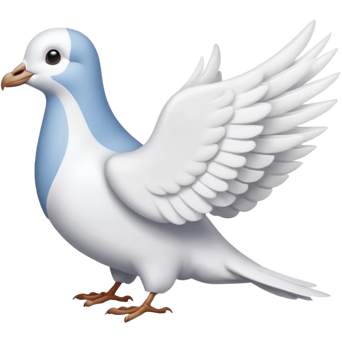 a dove with a letter in paws emoji