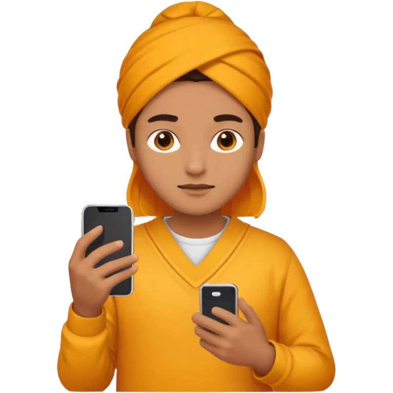 persian with saffron and smartphone emoji