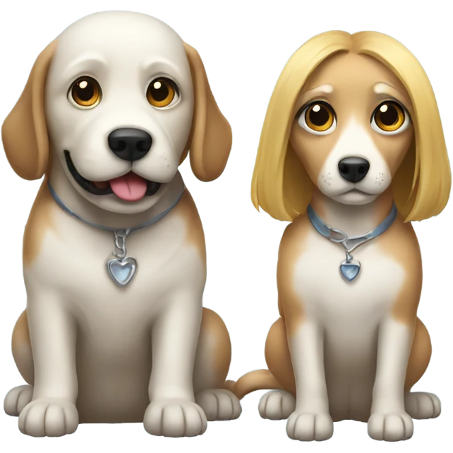 Dog with a wife emoji