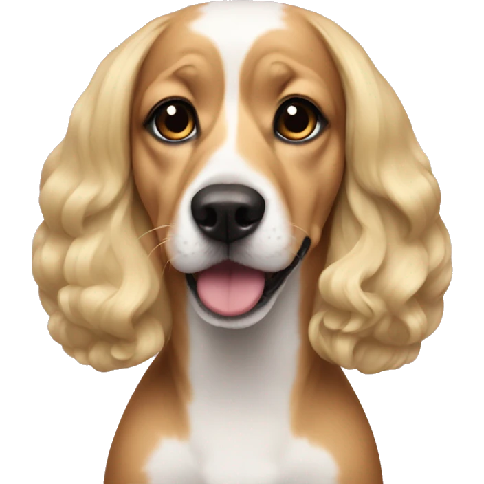 Drag queen dog emoji