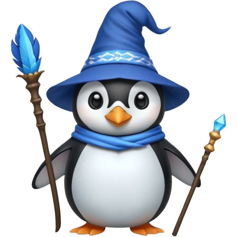 Penguin Wizard emoji