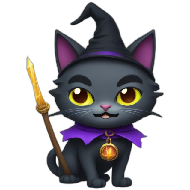 Evil Wizard cat emoji