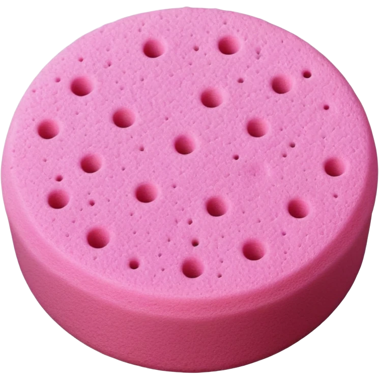 round pink sponge emoji