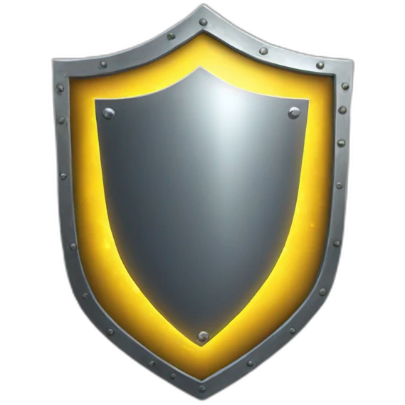 shield with yellow lightning emoji