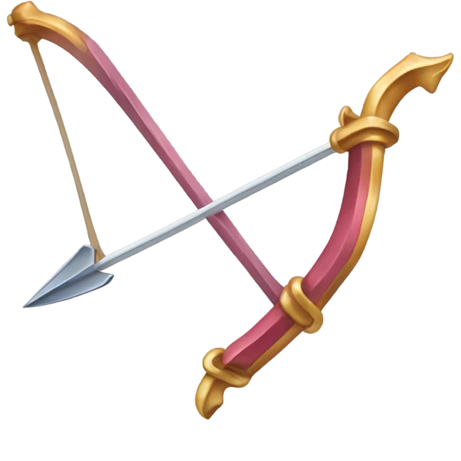 cupids bow and arrow  emoji