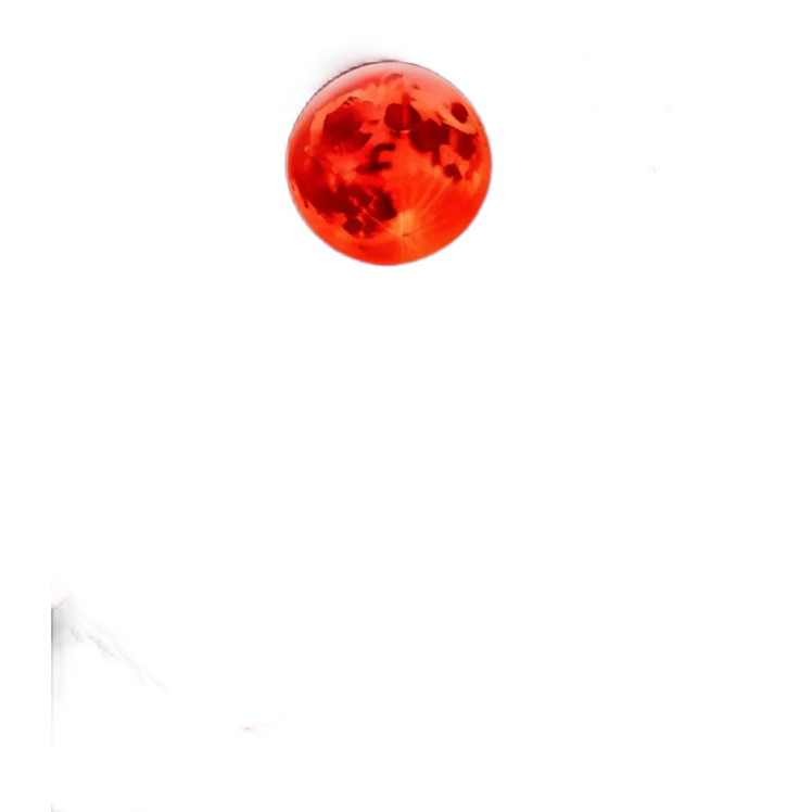 Edgy Black night sky with big Red vibrant neon-crimson-blood-moon Aesthetic scene scenery full picture  emoji