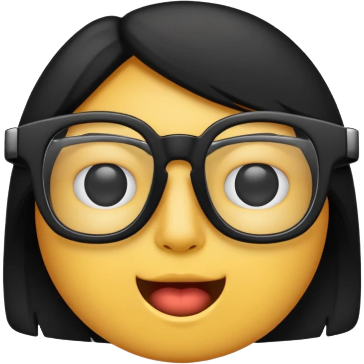 Black glasses emoji