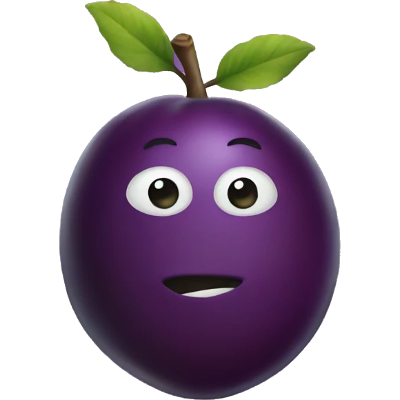 Plum emoji