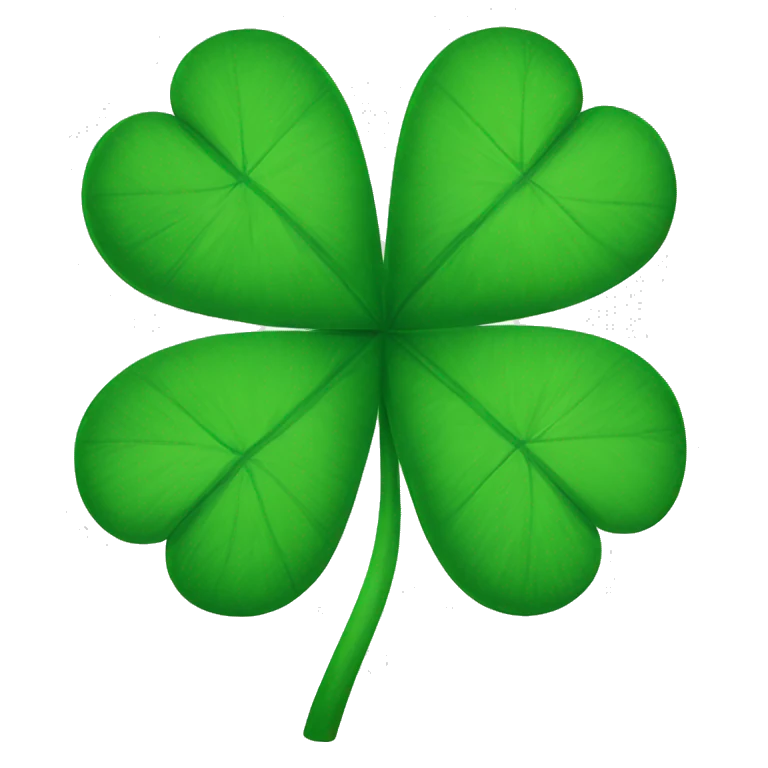 Four leaf clover emoji