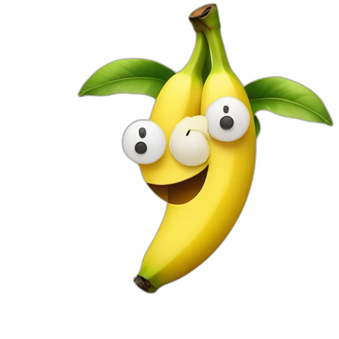 happy banana emoji