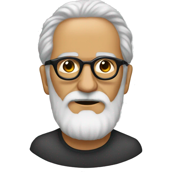 Paulo Freire with aviator glasses emoji