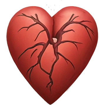 a veiny heart emoji