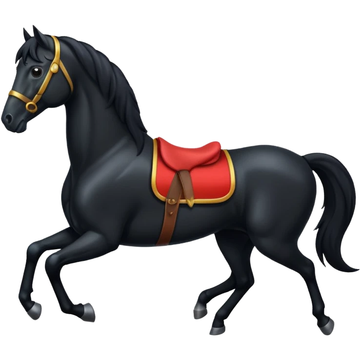 Black horse emoji