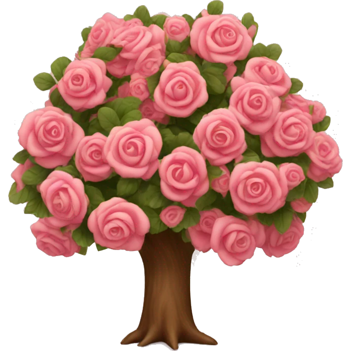 Tree with roses emoji