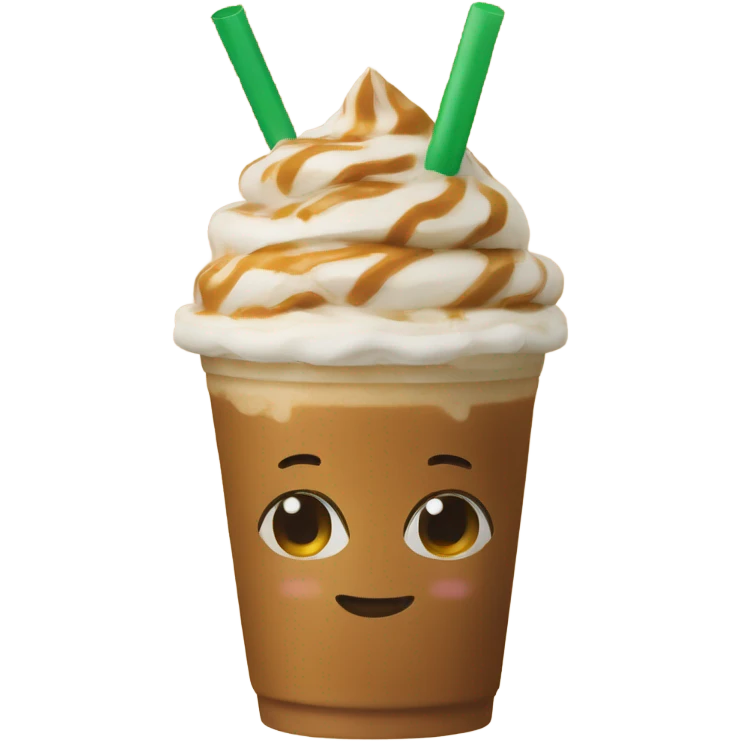 caramel frappuccino emoji